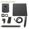 16" Ceiling Mount Square Shower System With Waterfall Tub Spout And Rough In Valve - Matte Black - Image 9