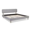 Diego - King Low Upholstered Platform Bed - Light Gray - Image 5