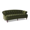 La Rosa - Victorian Chesterfield Tufted Sofa - Olive Green - Image 3