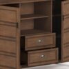 Burlington - Tall TV Media Stand - Rustic Natural Aged Brown - Image 4
