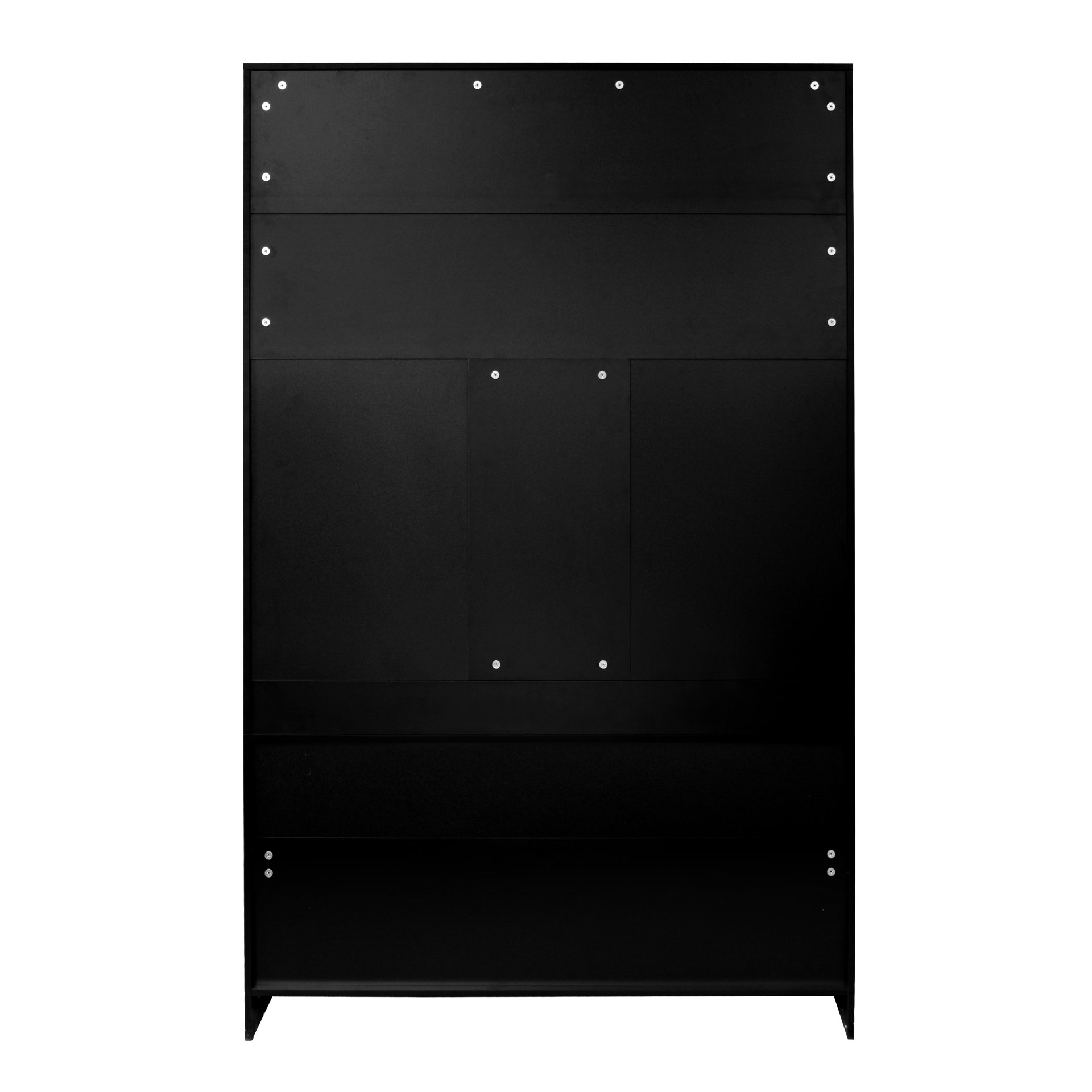 Entryway Bench With Coat Rack, 3 In 1 Design And Adjustable Shelves, Hall Tree With 7 Hooks For Entrance, Living Room - Black - Image 19