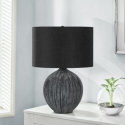 Lighting, Table Lamp, Ceramic, Contemporary - Black