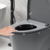 1 Piece Tornado Flush Toilet With Soft Close Seat And Dual Flush Siphonic S Trap - Light Gray - Image 11
