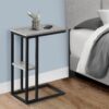 Accent Table, C - Shaped, Contemporary And Modern - Gray - Image 9