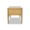 Dauphin - Gold Accent 5 Drawer Executive Desk - Natural Brown - Image 7