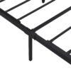 Full Size Metal Platform Bed Frame With Wooden Headboard And Footboard, USB Liner, Large Under Bed Storage - Black / Brown - Image 11