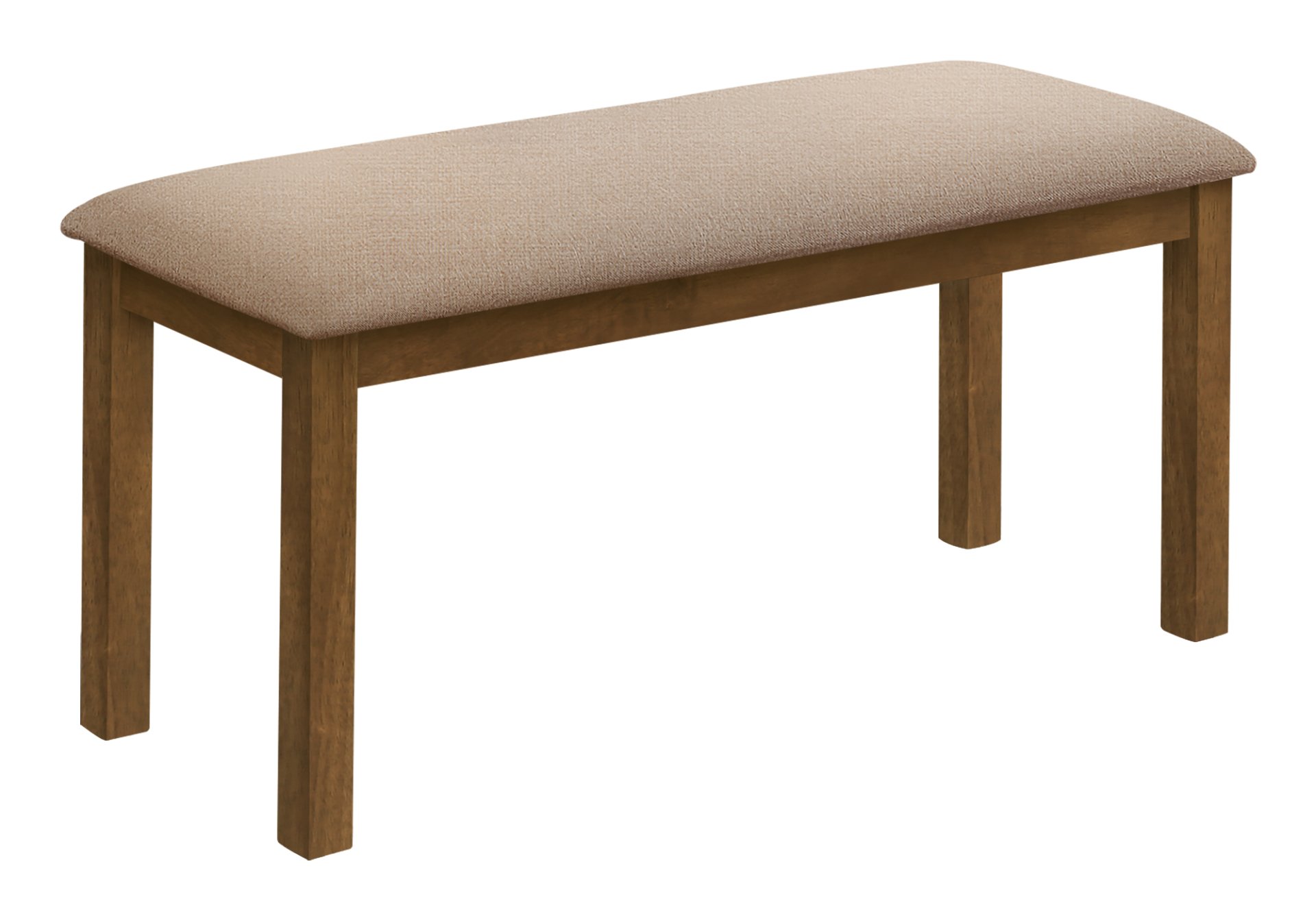 Bench, Rectangular, Upholstered, Dining Room, Entryway, Transitional - Beige - Image 2