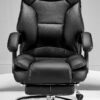 Big And Tall Office Chair, High Back Ergonomic Office Chair With Footrest, Executive - Black - Image 6