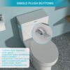 1 Piece Toilet & Soft Closing Seat - White - Image 6