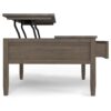 Ela - Lift Top Coffee Table - Smoky Brown - Image 3