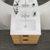 Rectangular Single Vanity Top With 3 Faucet Hole Sink - White - Image 5