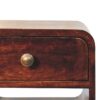 Mini Curved Nightstand With Lower Slot - Walnut - Image 5