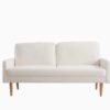 Sofa, European Style With Sleek Design, Modern & Vintage Flair, Upholstered 3 Seater Couch - Ivory - Image 10