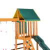 Outdoor Swing Set 3 In 1 With Slide, 2 Swings, And Climber - Green - Image 23