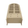 Tall Arched Kitchen Pantry, Modern Farmhouse Wood Kitchen Storage Cabinets, Arched Storage Display Cabinet With Adjustable Shelves, Versatile Cupboard For Kitchen, Dining Room, Living Room - Natural - Image 13