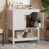 Bathroom Vanity With Sink And Ample Storage - White - Image 4