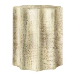 Drum Accent Side Table, Contemporary & Modern - Gold