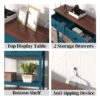 Farmhouse Style Console Table With 2 Drawers And Bottom Storage Shelf, Pagoda - Blue - Image 8