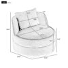 360 Degree Swivel Accent Chair With Soft Cushion For Living Room, Bedroom, Office - Black - Image 2