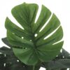 24" Tall, Artificial Plant, Monstera, Indoor, Faux, Fake, Table, Greenery, Potted, Real Touch, Decorative - Green / Black - Image 3