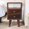Mini Classic Bedside Table - Walnut - Image 10