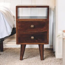 Mini Classic Bedside Table - Walnut