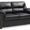Chic Padded Love Seat For Modern Living - Black - Image 8