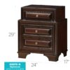 Lavita - Nightstand - Cappuccino - Image 8