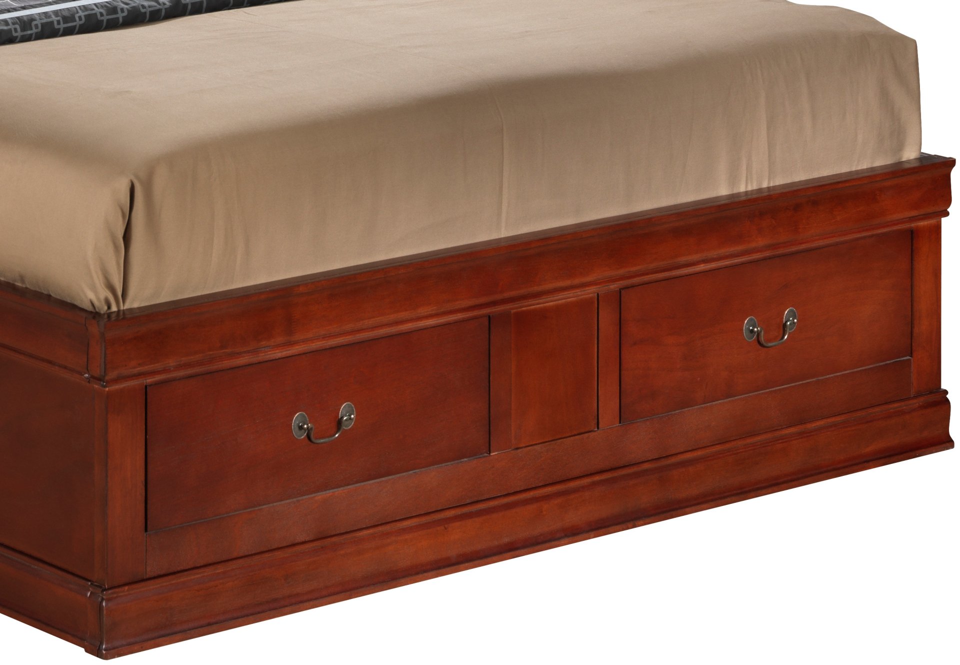 Louis Phillipe - Full Charming Storage Bed - Cherry - Image 5