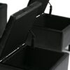 Dover - 3 Piece Storage Ottoman - Midnight Black - Image 6