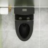 1 Piece Toilet With Dual Flush And Soft Closing Seat - Matte Black - Image 7