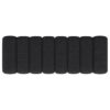 Upholstered Tufted Accent Bench With Round Legs - Charcoal - Image 4