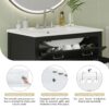 30" Bathroom Vanity With Sink And Soft Close Doors - Black - Image 7