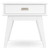 Draper - Mid Century End Table - White - Image 7