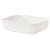 Rectangular Vessel Bathroom Sink, Modern - White - Image 9