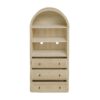 Arched Kitchen Pantry, Modern Farmhouse Wood Kitchen Storage Cabinets, Arched Storage Display Cabinet With Adjustable Shelves, Versatile Cupboard For Kitchen, Dining Room, Living Room - Natural - Image 13