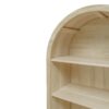 Arched Kitchen Pantry, Modern Farmhouse Wood Kitchen Storage Cabinets, Arched Storage Display Cabinet With Adjustable Shelves, Versatile Cupboard For Kitchen, Dining Room, Living Room - Natural - Image 16