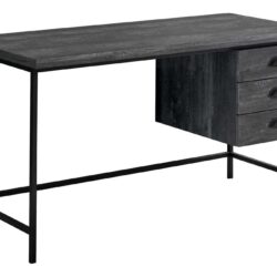 Computer Desk For Home Office, Laptop, Storage Drawers, Contemporary & Modern - Black
