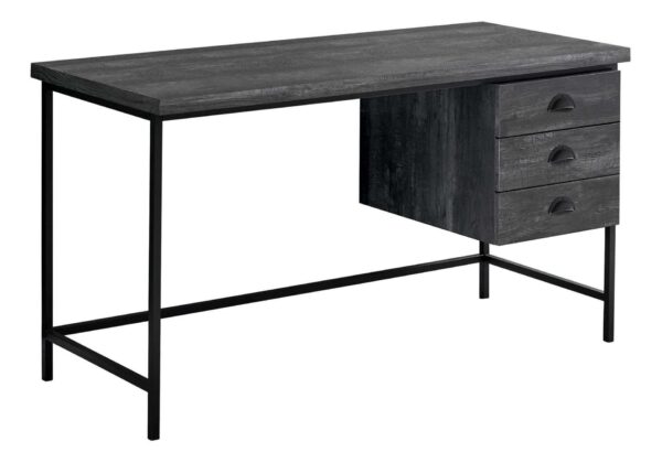 Computer Desk For Home Office, Laptop, Storage Drawers, Contemporary & Modern - Black