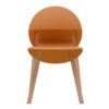 4 Piece Set Of Single Chairs With A Design Combining Modern And Traditional Elements, Durable And Comfortable - Tropical Orange - Image 5