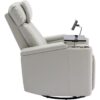 270 Degree Power Swivel Recliner, Home Theater Seating With LED Light Strip, Cup Holder, 360 Degree Swivel Tray Table, And Cell Phone Holder Chair - Gray - Image 12