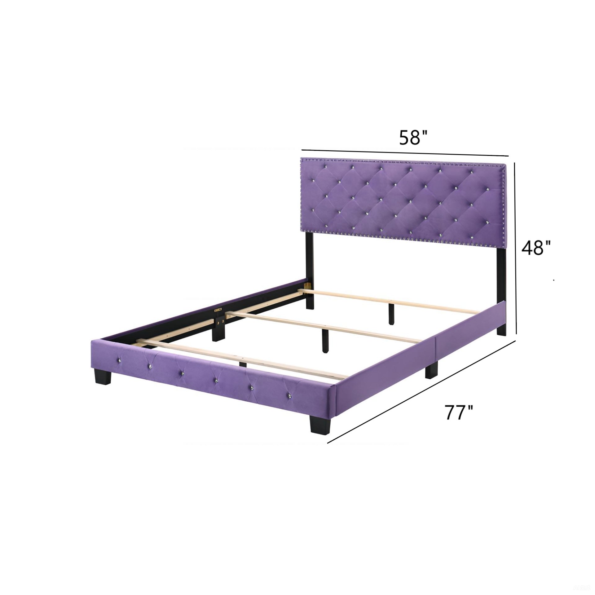 Suffolk - Full Bed - Purple - Image 3