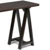 Sawhorse - Console Sofa Table - Dark Chestnut Brown - Image 4