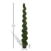 Topiary Bonsai Artificial Spiral Tree Plant Outdoor UV Resistant Plastic Boxwood - Green - Image 3