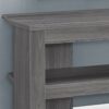 TV Stand, Console, Media Entertainment Center, Storage Shelves, Elegant Design - Gray - Image 2