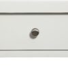 Madison - Nightstand With Open Shelf And Drawer And Decorative Side Panels - White - Image 4