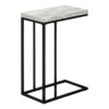 Accent Table, C - Shaped, Contemporary Stylish - Gray - Image 4