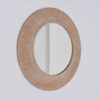 Handcarved Decorative Hanging Wall Mirror - Antique Brown / White - Image 4
