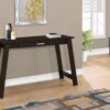 Computer Desk For Home Office, Laptop, Storage Drawers, Contemporary And Modern - Espresso - Image 3