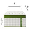 14" King Hybrid Mattress With Gel Memory Foam And Pocket Springs - Green - Image 3